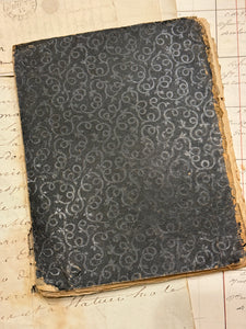 Antique 1865 Repertoire French Notebook