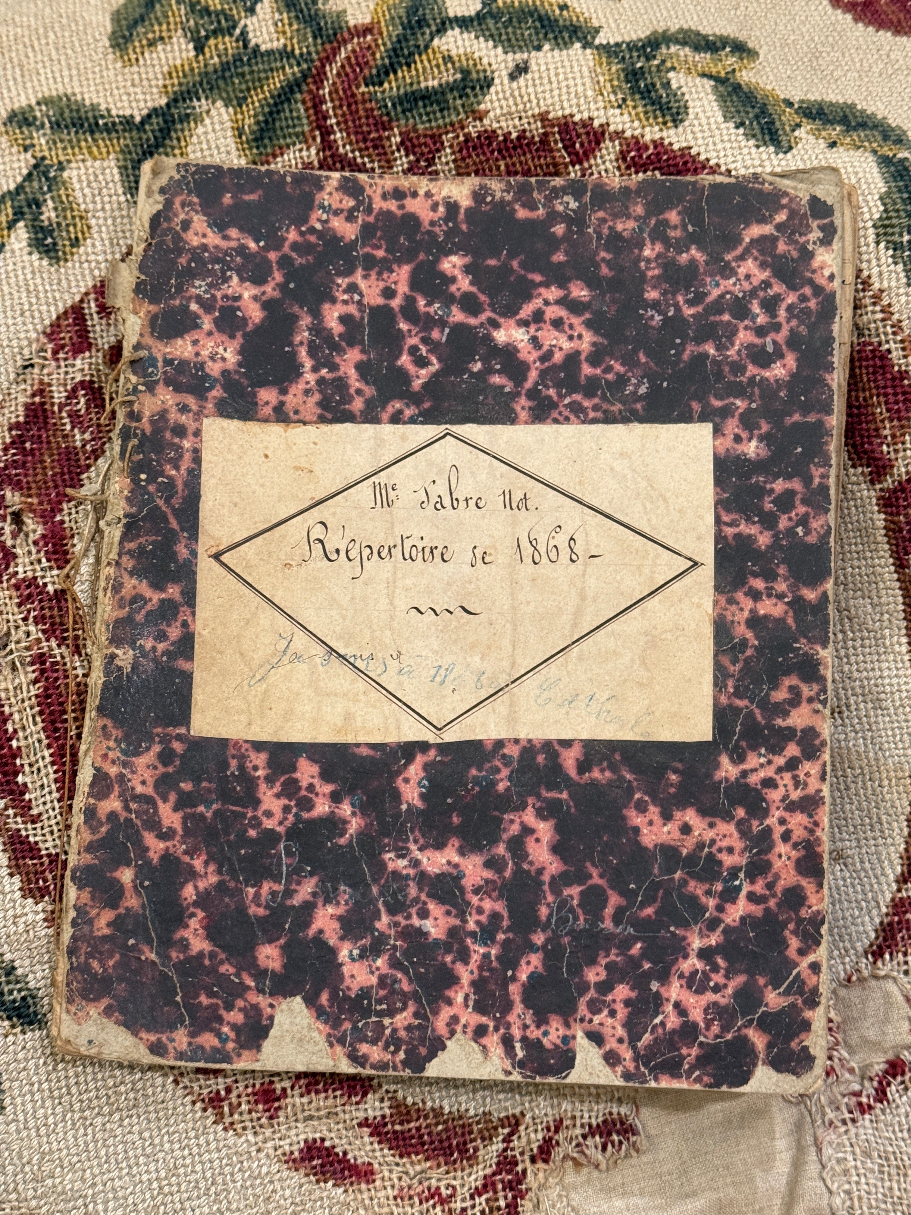 Antique 1868 Repertoire Notebook