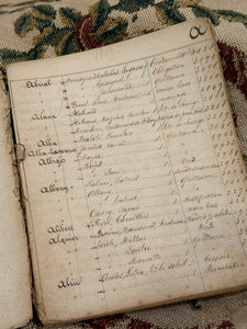 Antique 1868 Repertoire Notebook