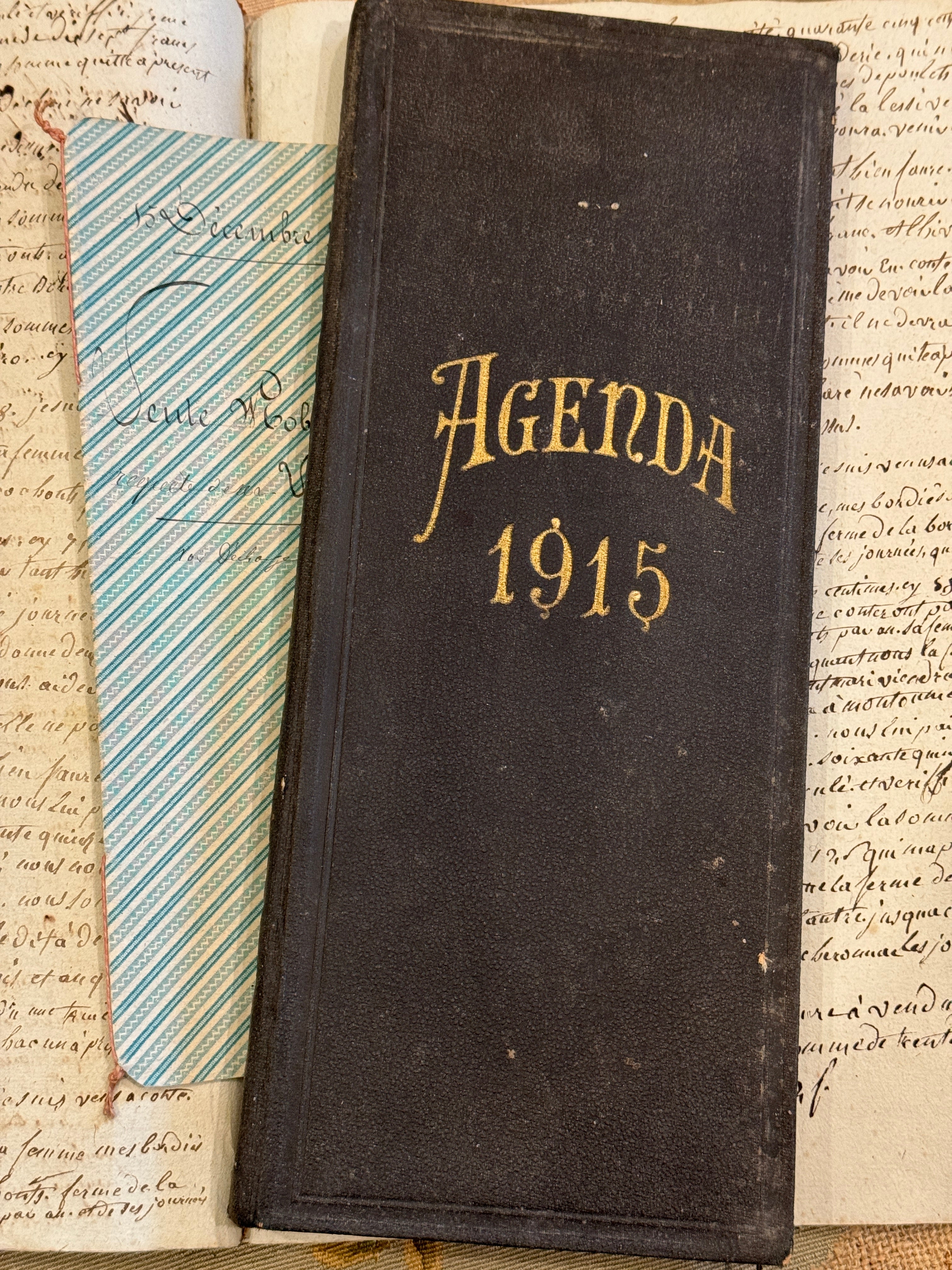 Antique French Agenda Dated 1915