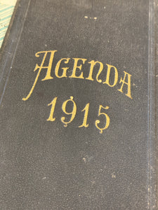 Antique French Agenda Dated 1915