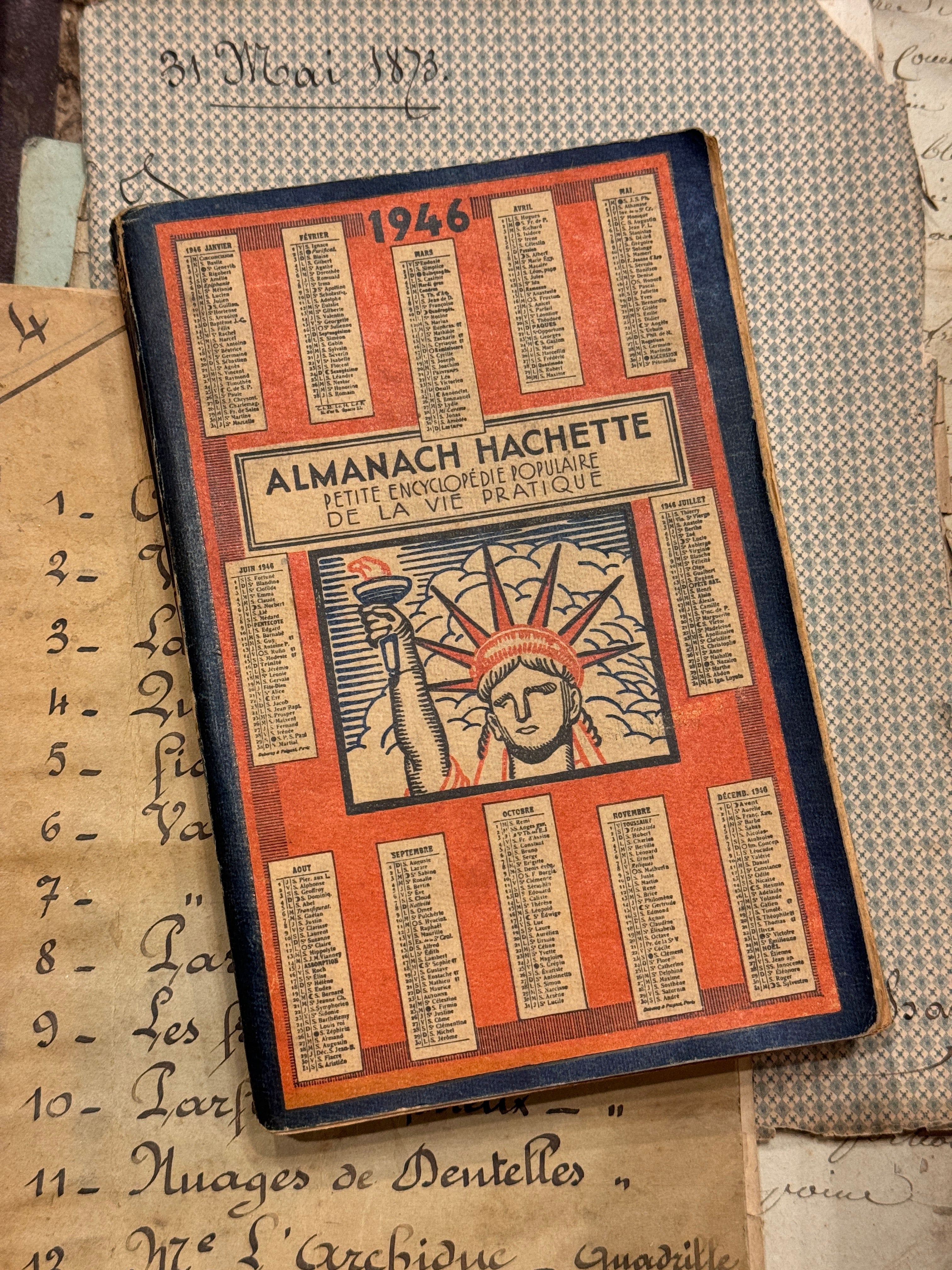 1946 French Almanach Hachette