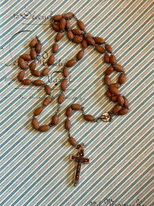 RARE Antique French RELIC Rosary of  SAINT FRANCESCO ASSISI - ROS96