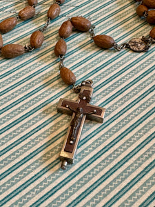 RARE Antique French RELIC Rosary of  SAINT FRANCESCO ASSISI - ROS96