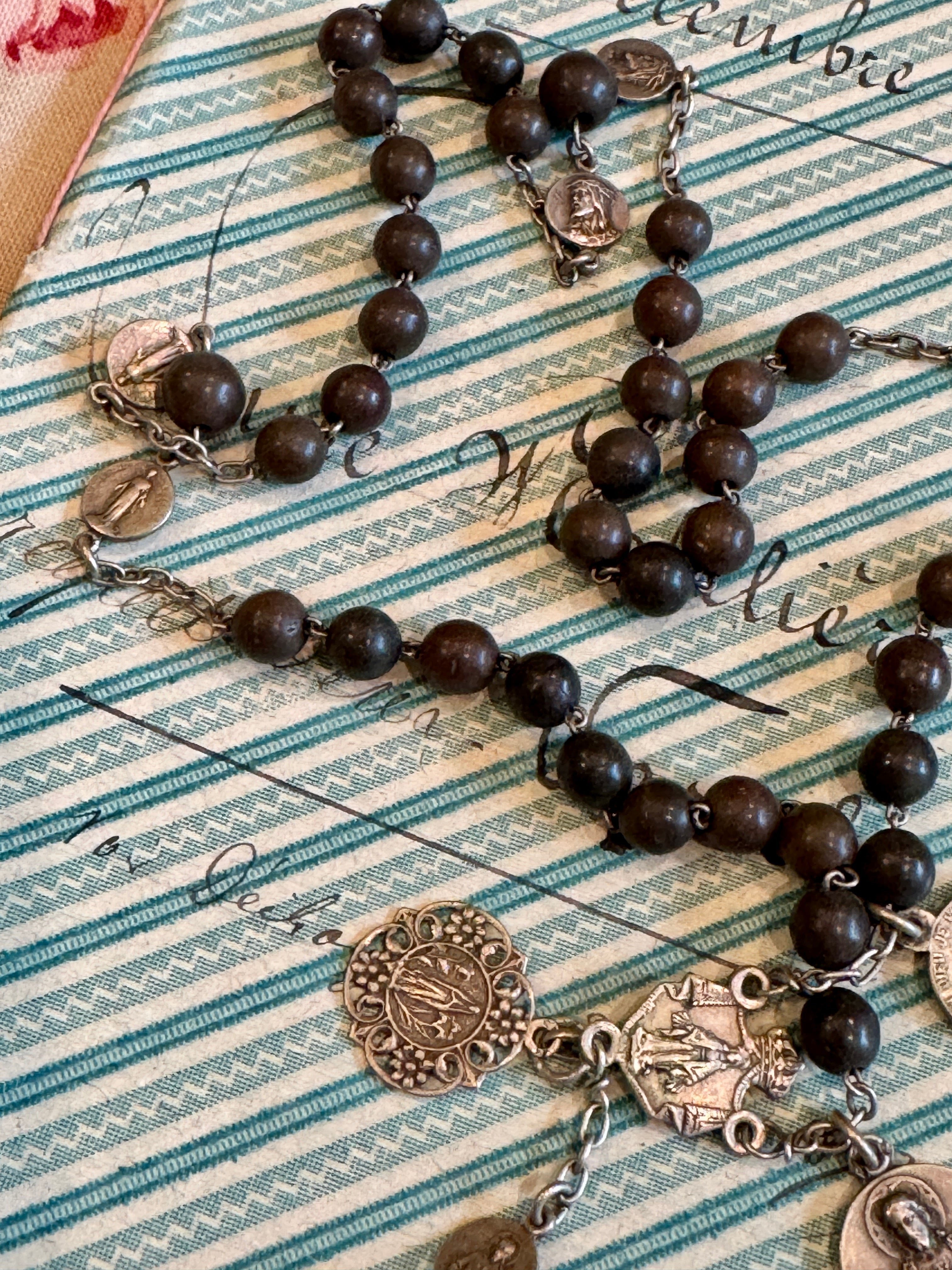 RARE Antique Italian and French RELIC Rosary - ROS97