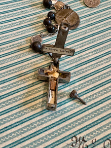 RARE Antique Italian and French RELIC Rosary - ROS97