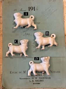 Antique German Bisque Dogs - A14