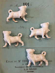 Antique German Bisque Dogs - A14