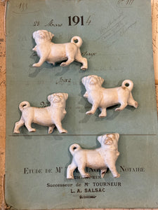 Antique German Bisque Dogs - A14