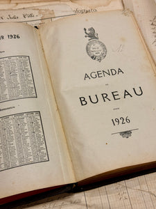 Antique 1926 French Agenda