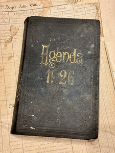 Antique 1926 French Agenda