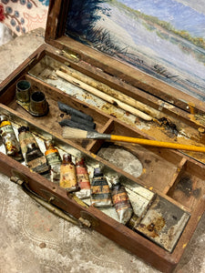 Antique 1800s French  Paint Box