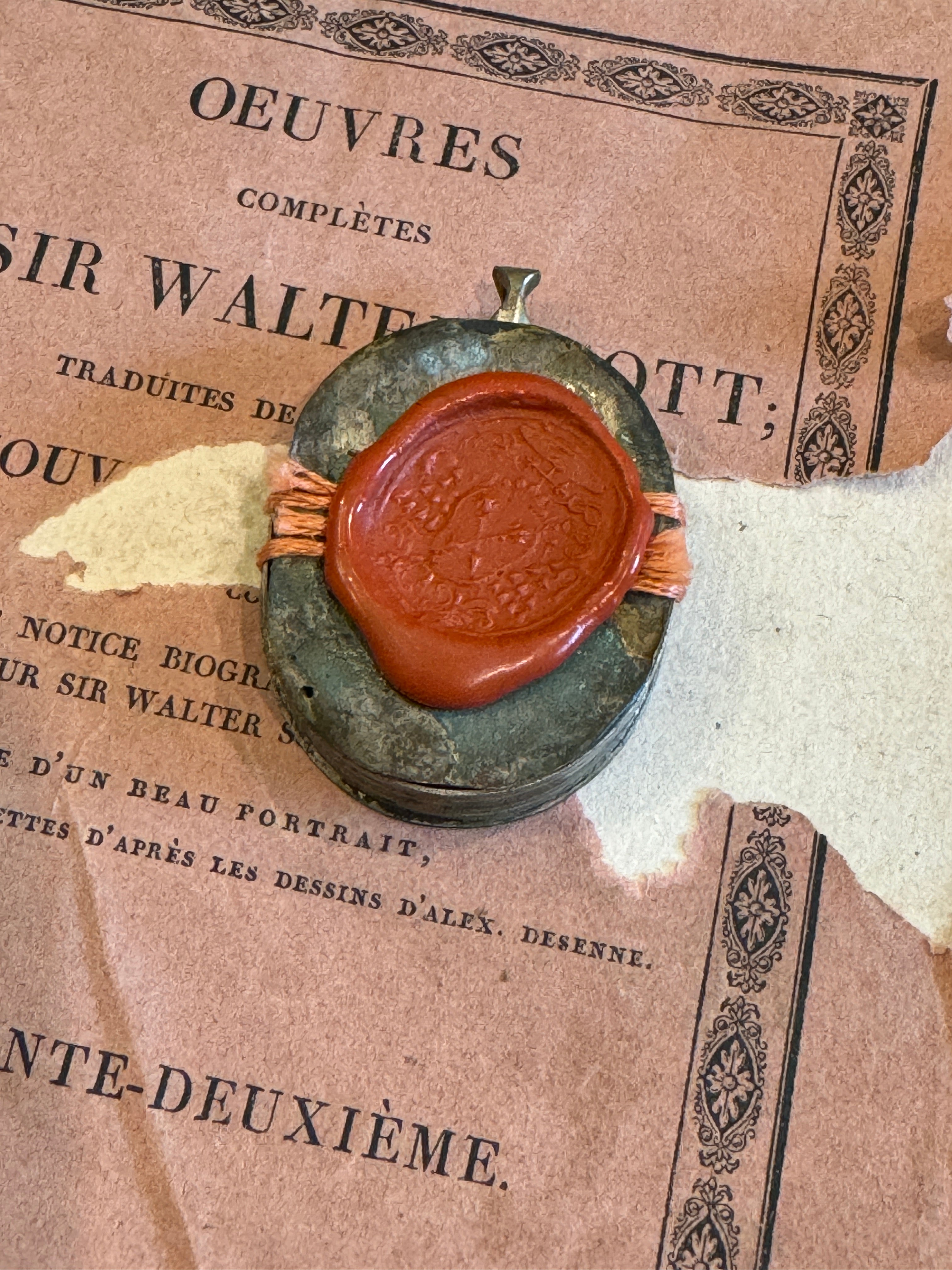 1800's Italian Casket Seal Relic