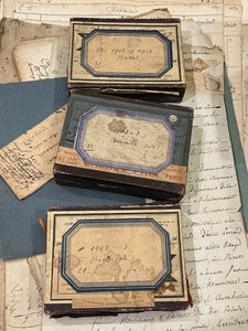 Original Antique French Paper Boxes