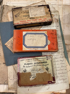 Original Antique French Paper Boxes