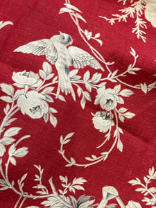 Beautiful 1800's French Printed Cotton Morceau with Cherubs