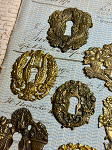 19th Century French Escutcheon Keyhole Covers - I