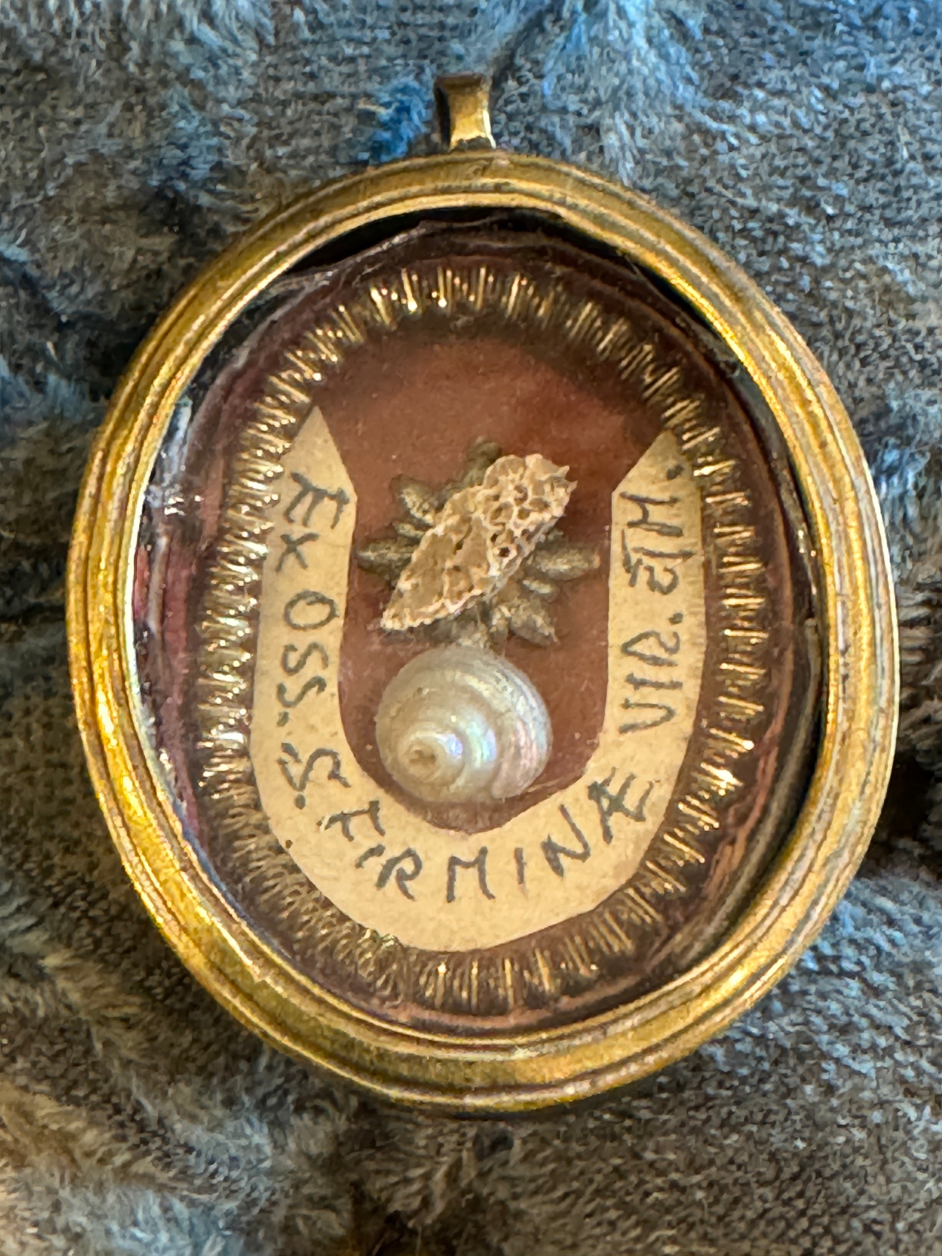 Saint Firminae 1800's Casket Seal Relic