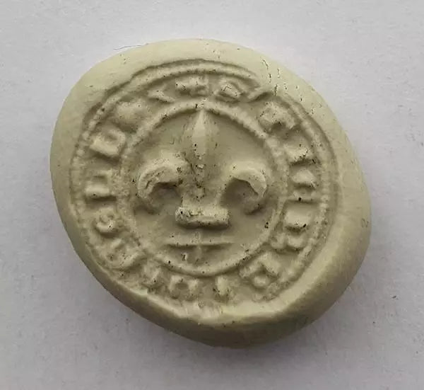 13TH / 14TH Century Medieval FLEUR-DE-LIS Intaglio Letter Seal