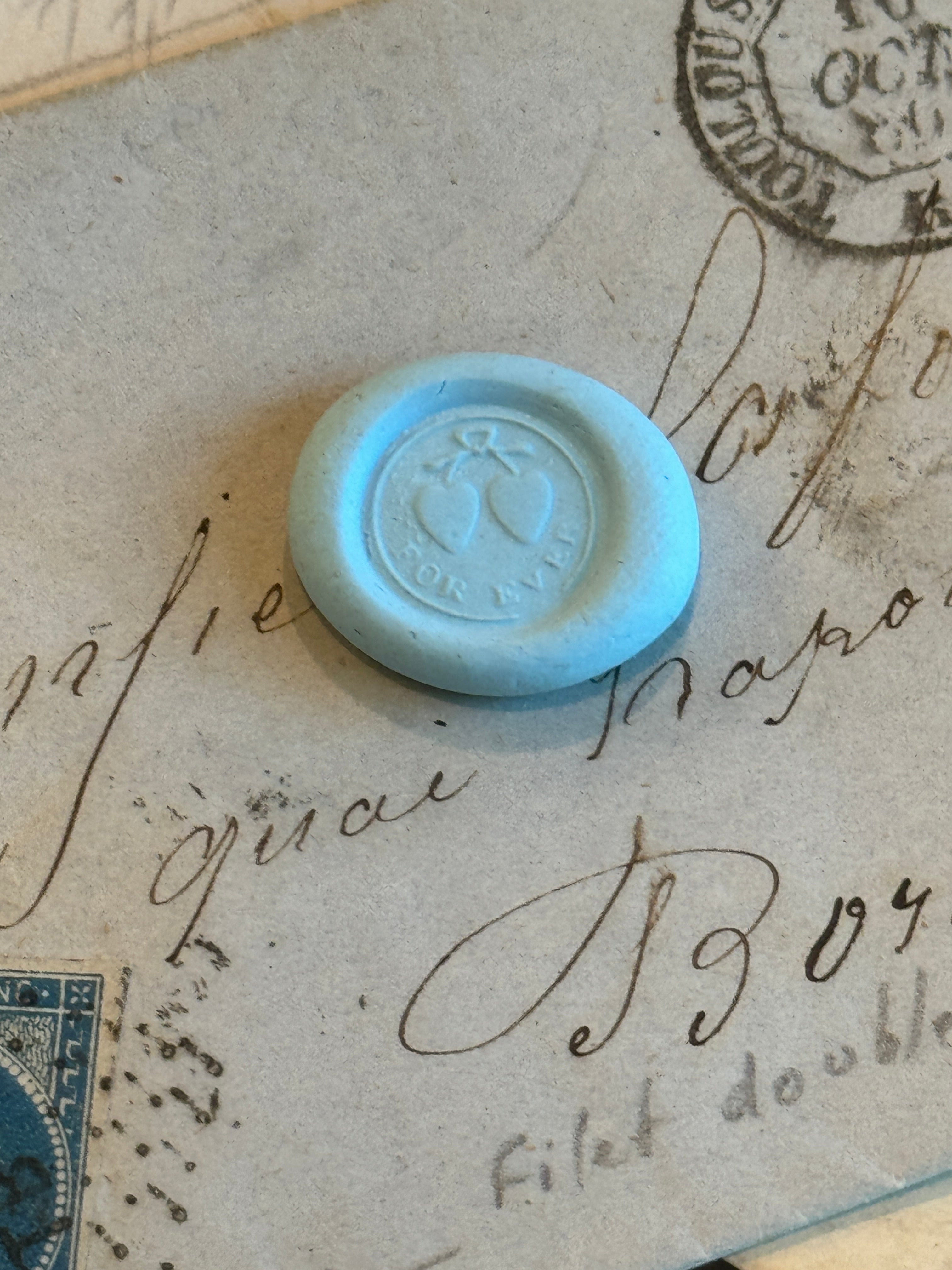 1800's Victorian "FOR EVER" Motto Intaglio Letter Seal