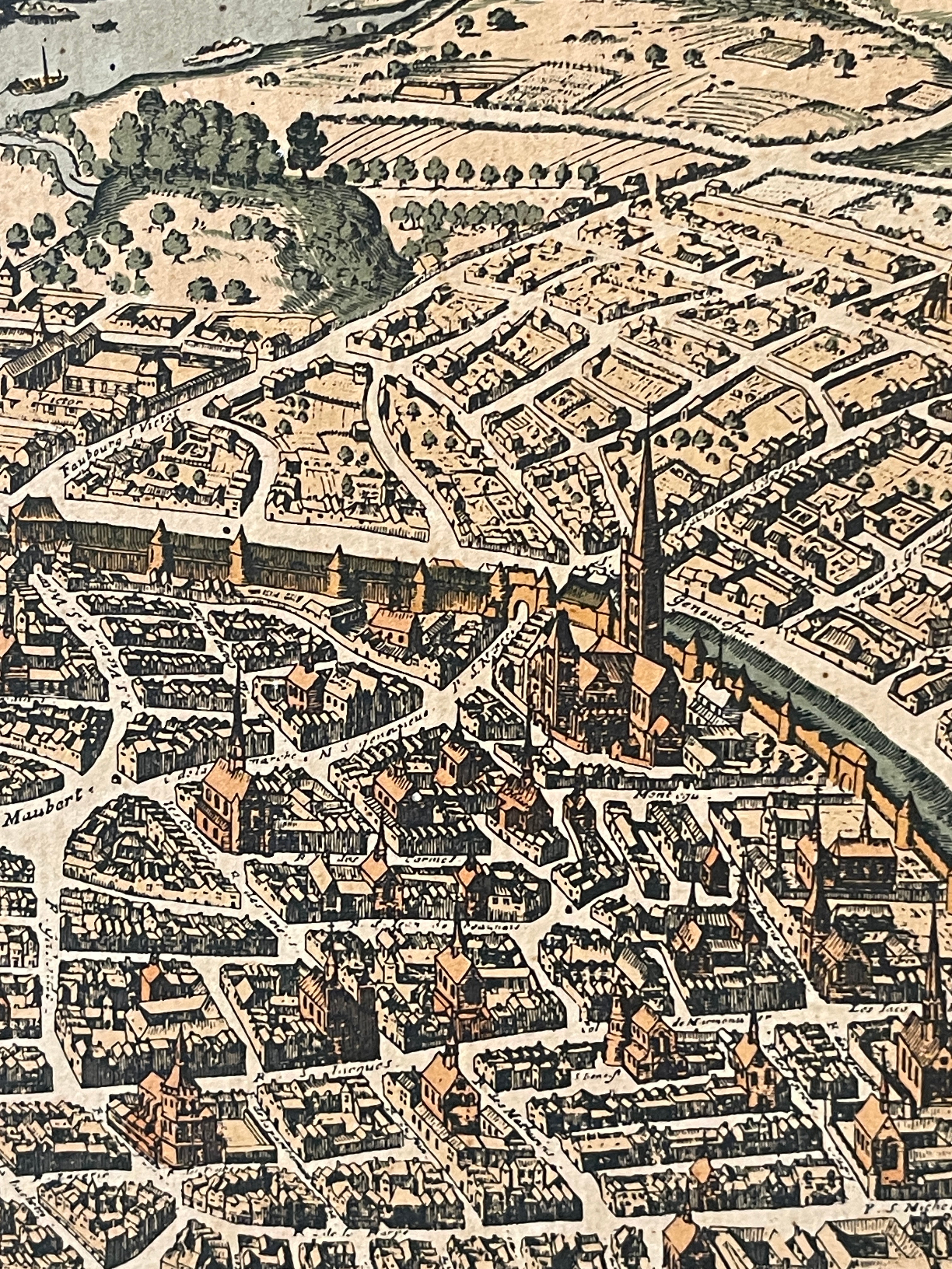 Vintage French Plan of Paris