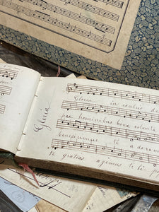 Beautiful 1800's French Handwritten Music Book