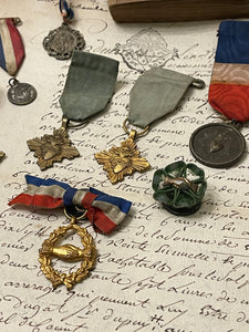 Original Vintage Medals and Ribbons from France