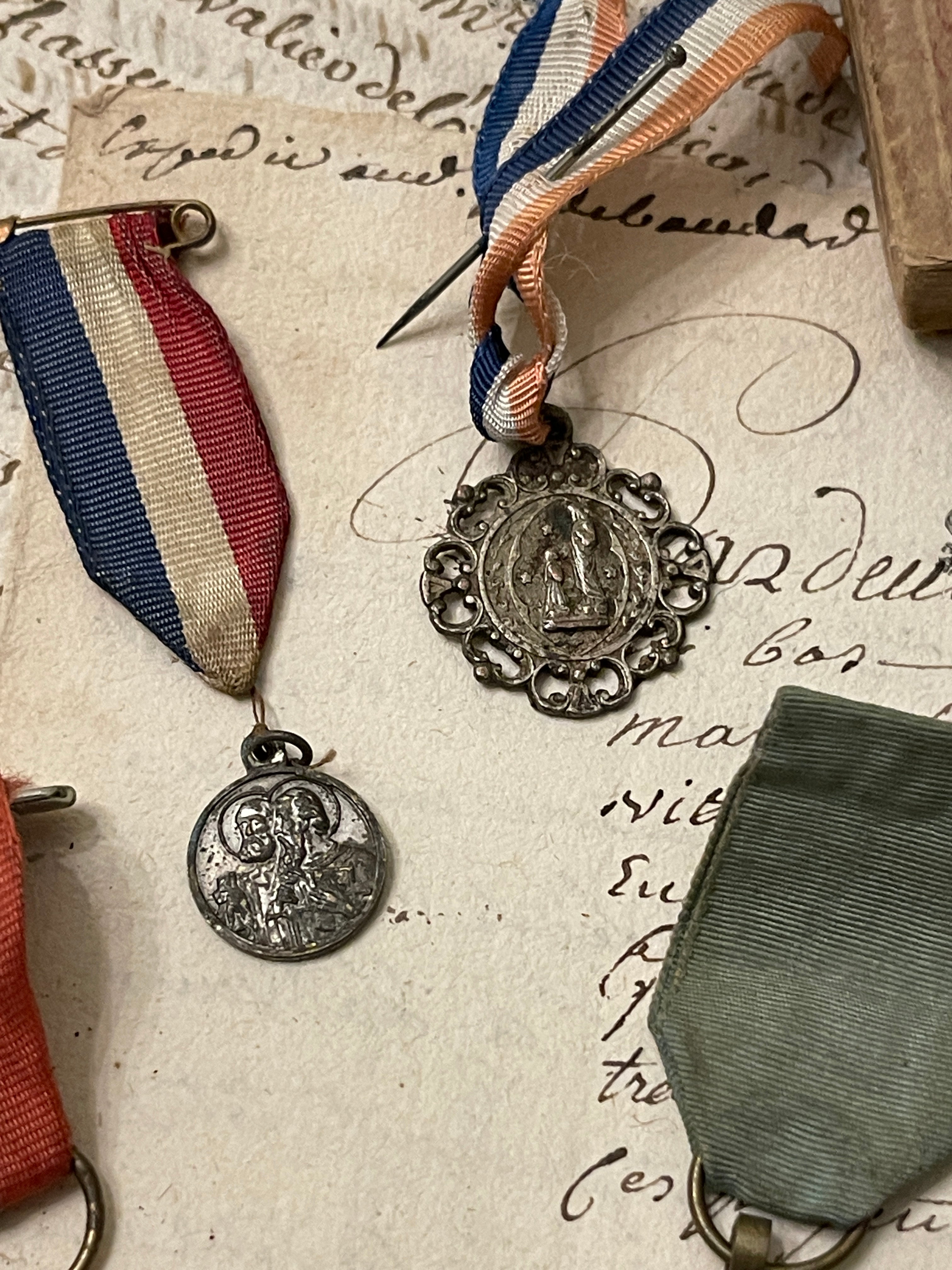 Original Vintage Medals and Ribbons from France