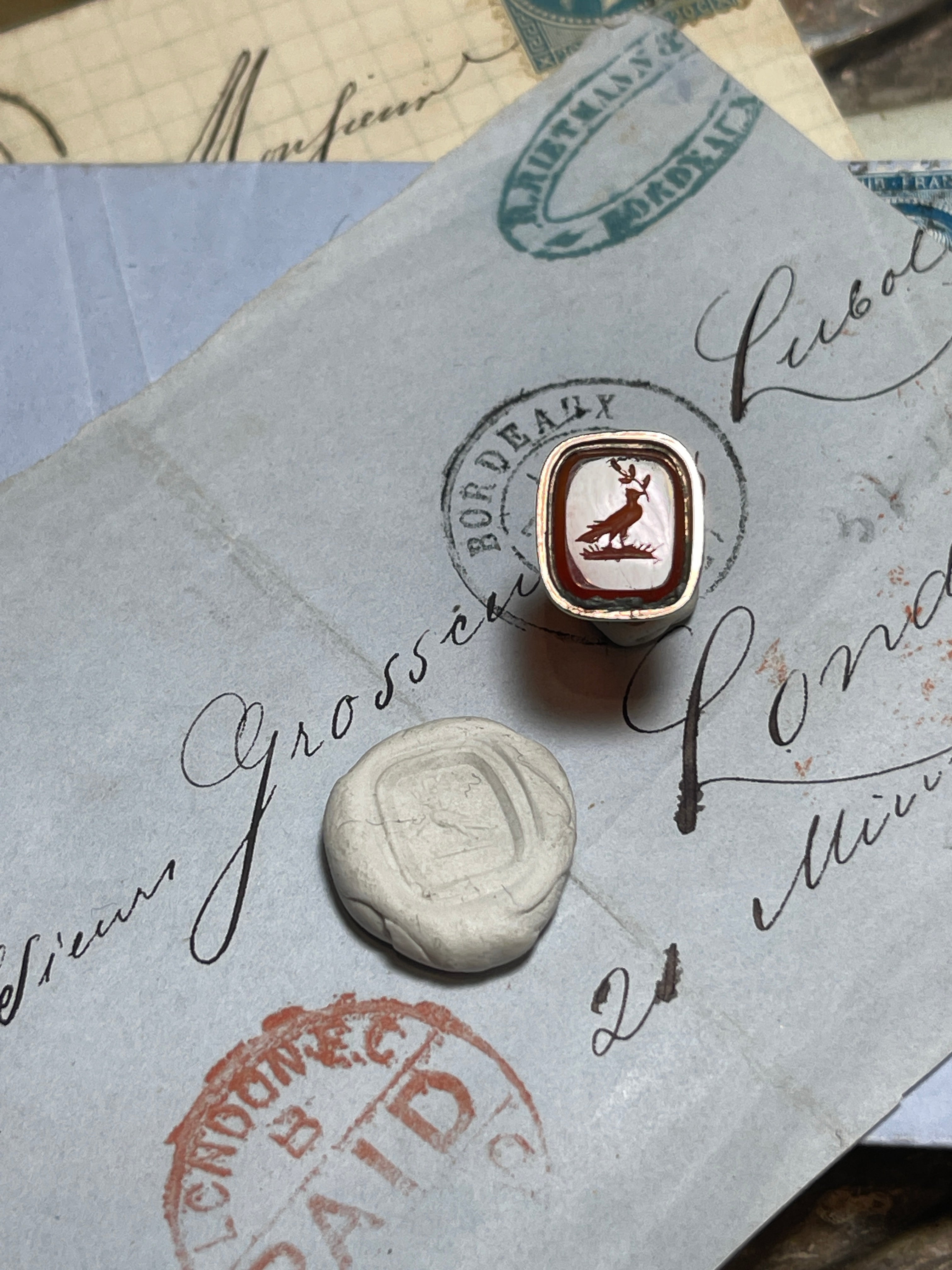 Georgian Family Crest Agate Seal (1714 - 1830)