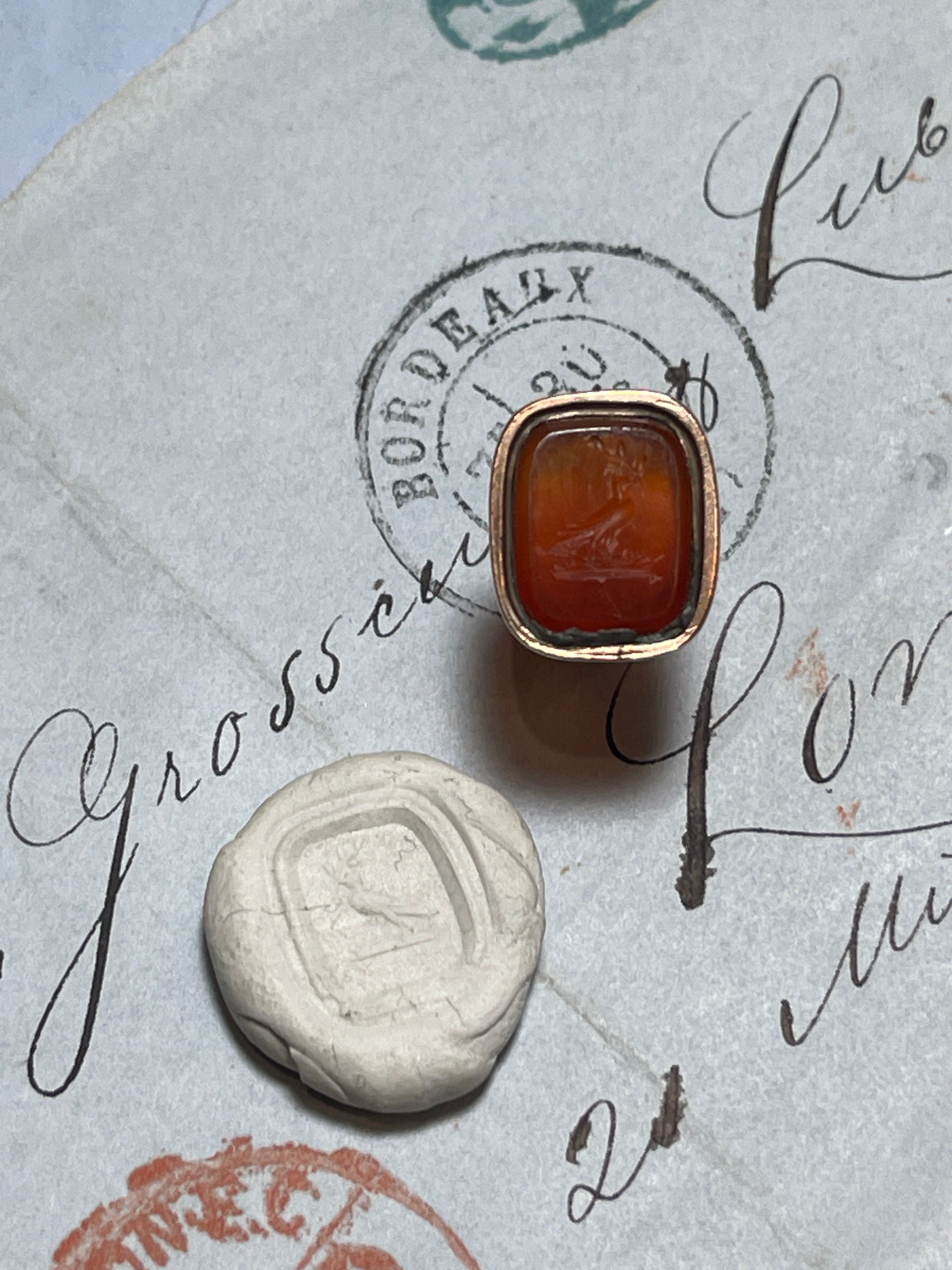 Georgian Family Crest Agate Seal (1714 - 1830)