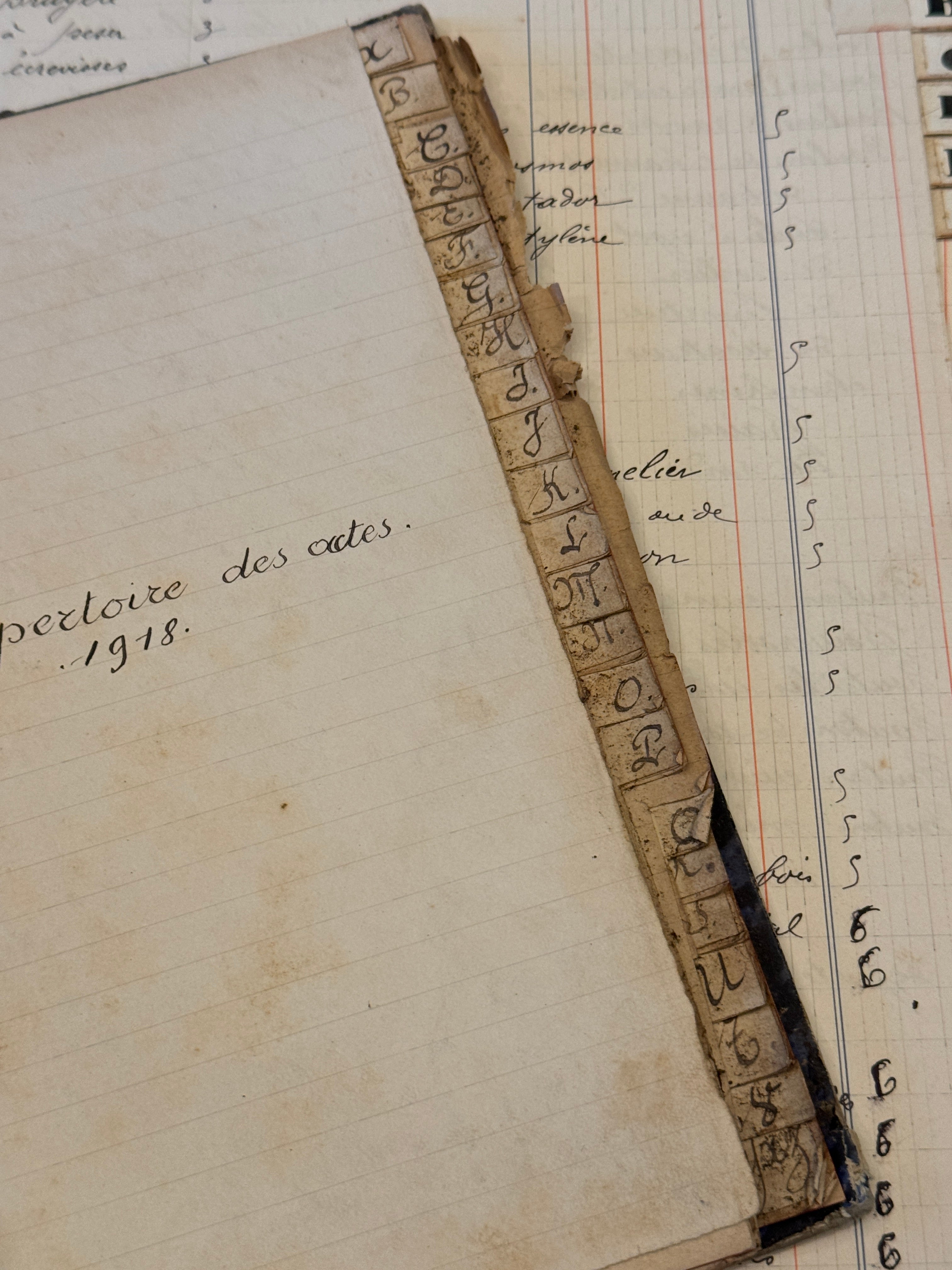 Antique French 1918 Repertoire Notebook