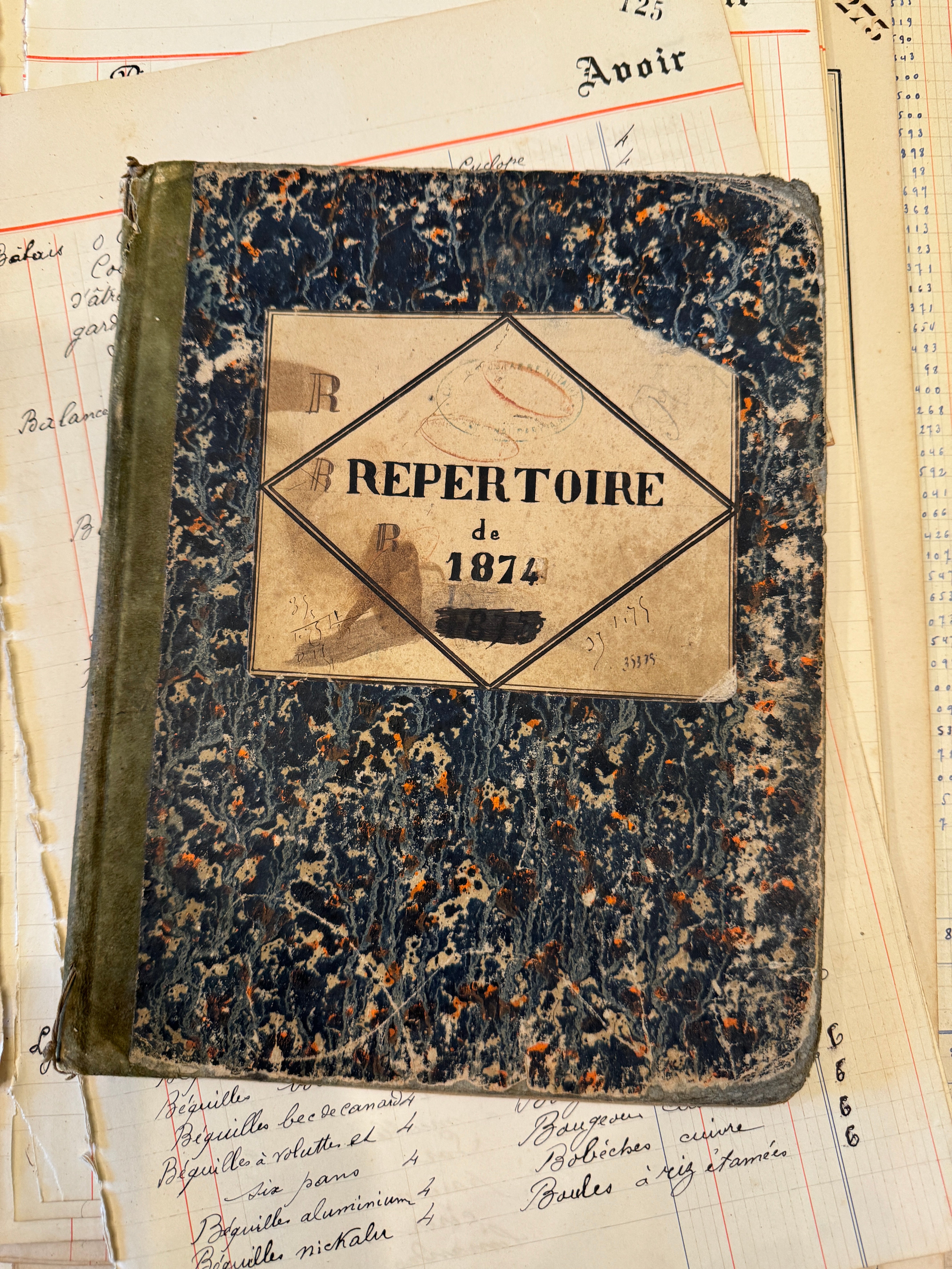 Antique 1874 Repertoire Notebook