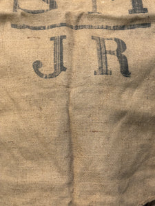 Antique 19th Century French Linen and Hemp Sack