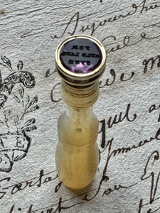 Early Victorian "FOR AULD LANG SYNE" Seal