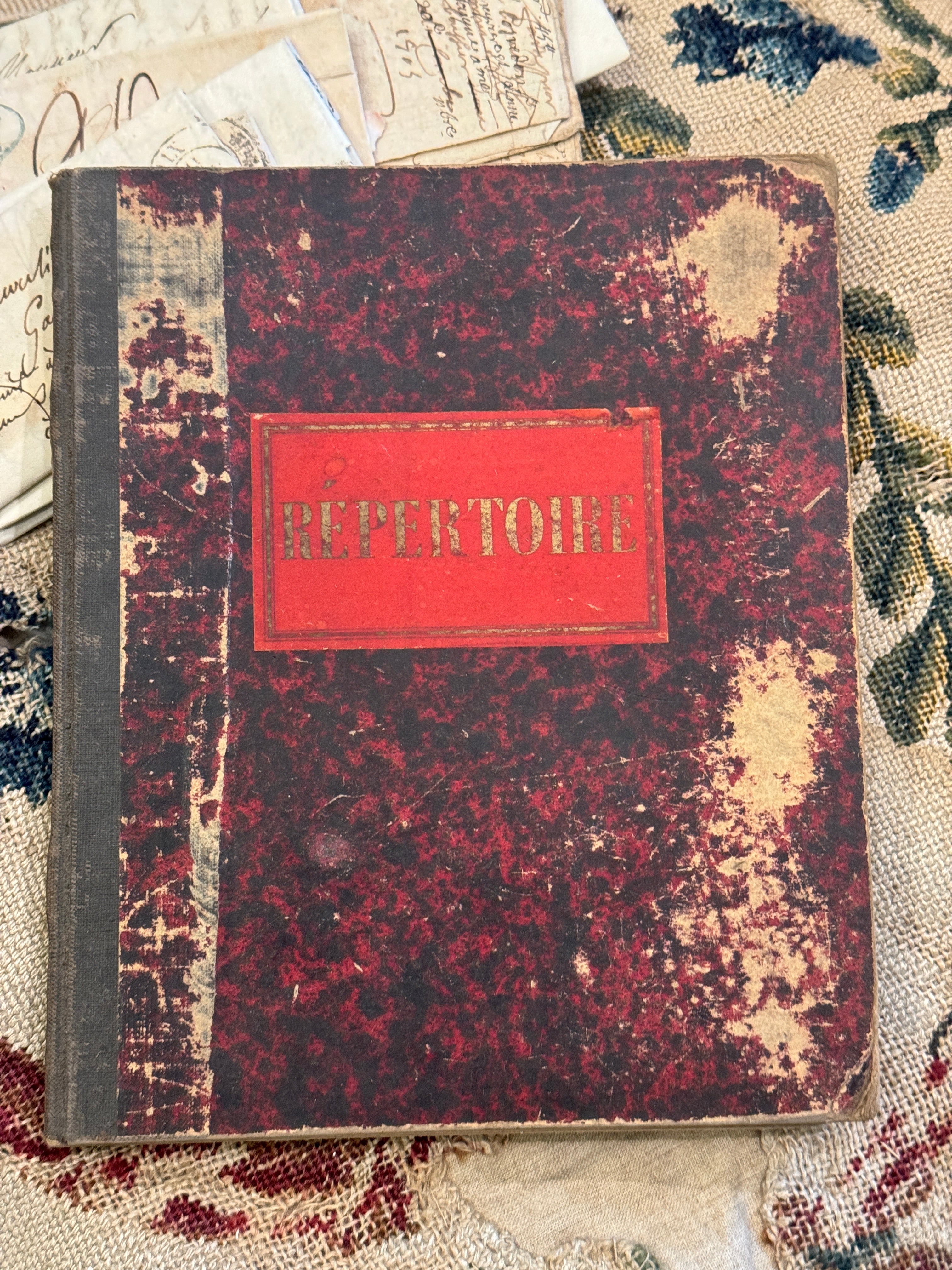 Antique 1895 Repertoire French Notebook