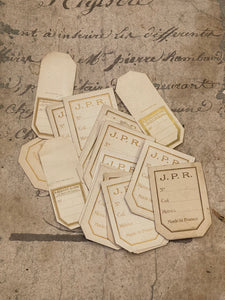 Antique French Tags in bundles of 10