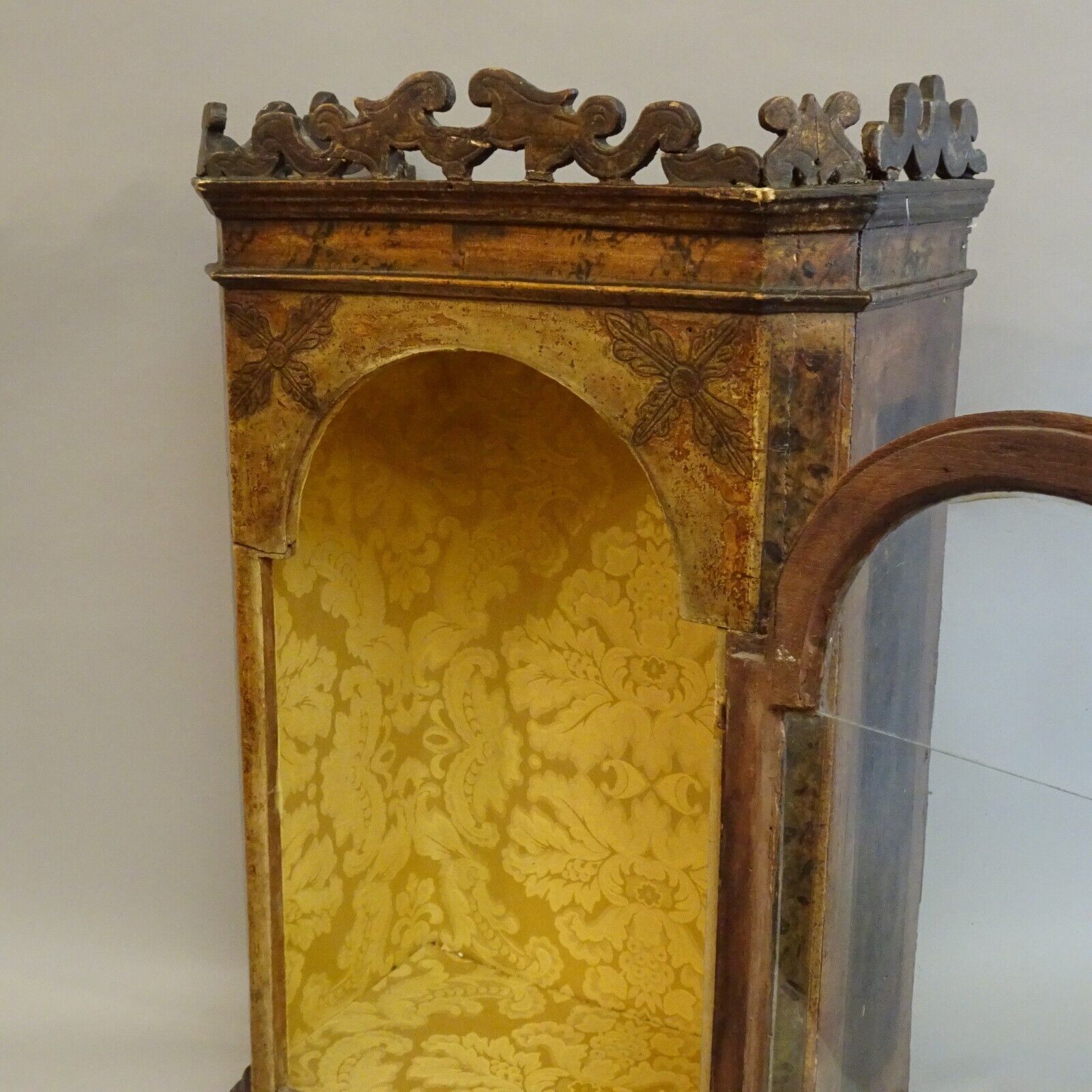 RESERVED For EDEN - Early 1700's Italian Antique Niche Relic Cabinet