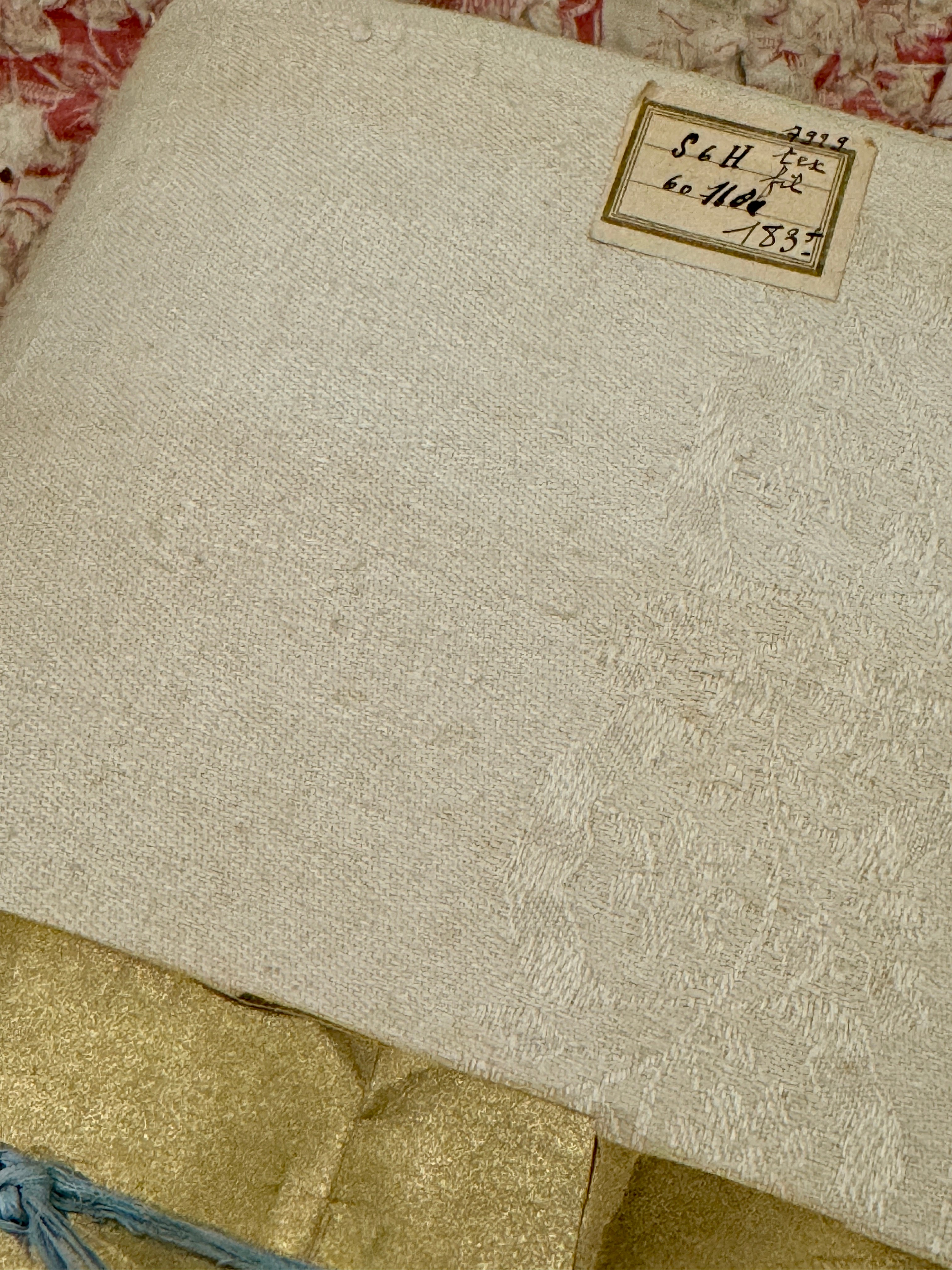 Quality late 19th Century Antique French Linen Damask