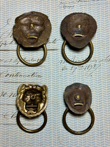 Antique French 19th Century Lion Drawer Pulls