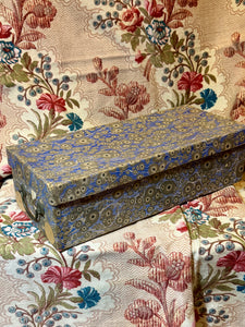 Antique French Marbled Paper Box