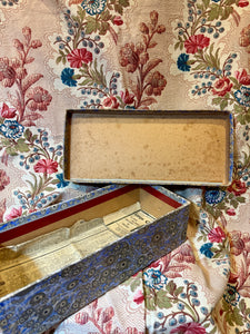 Antique French Marbled Paper Box