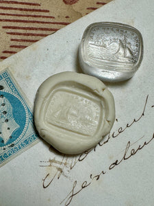 Antique Georgian Glass Tassie Seal