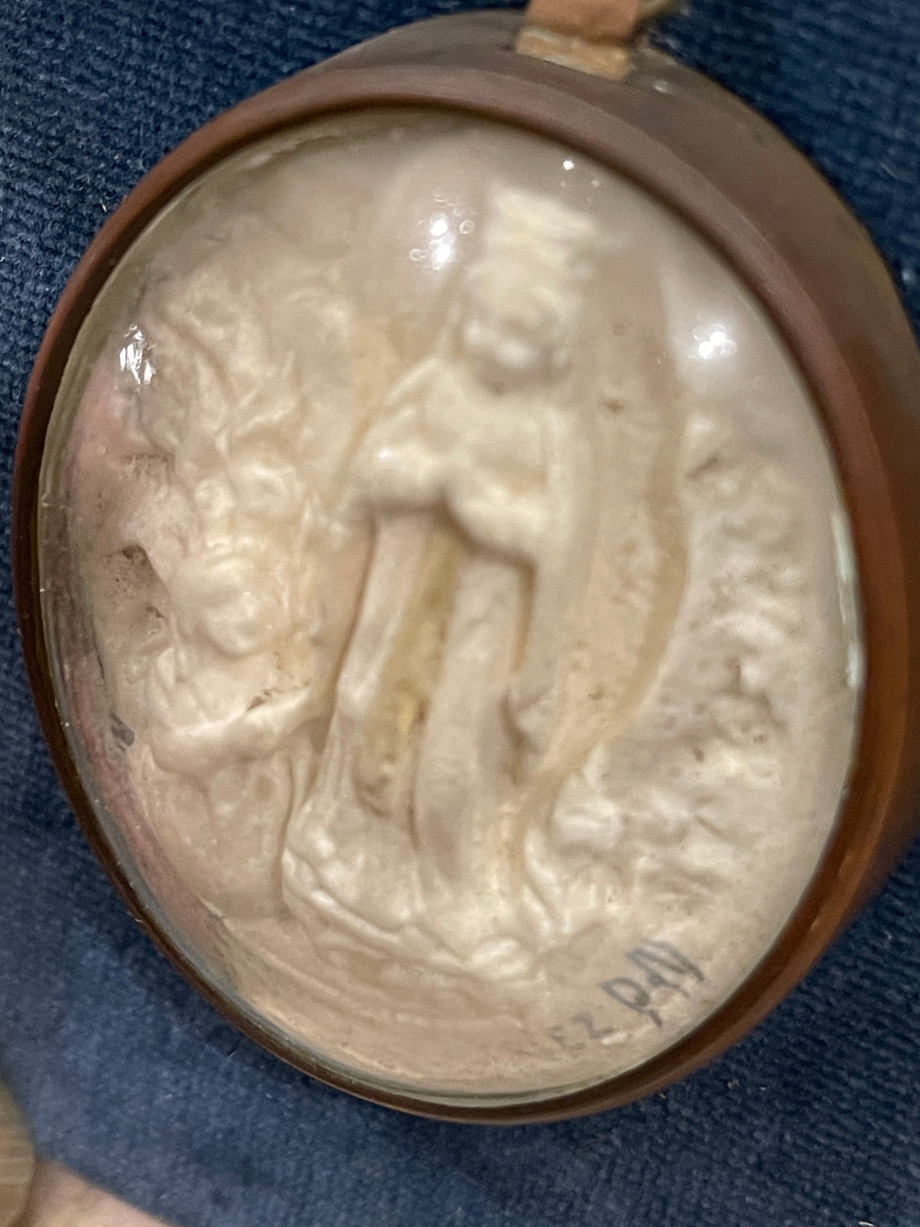 Beautiful Meerschaum 1800's French Lourdes Religious Icon