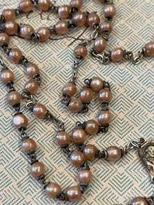 Antique Italian Rosary and Small Medals - ROS3