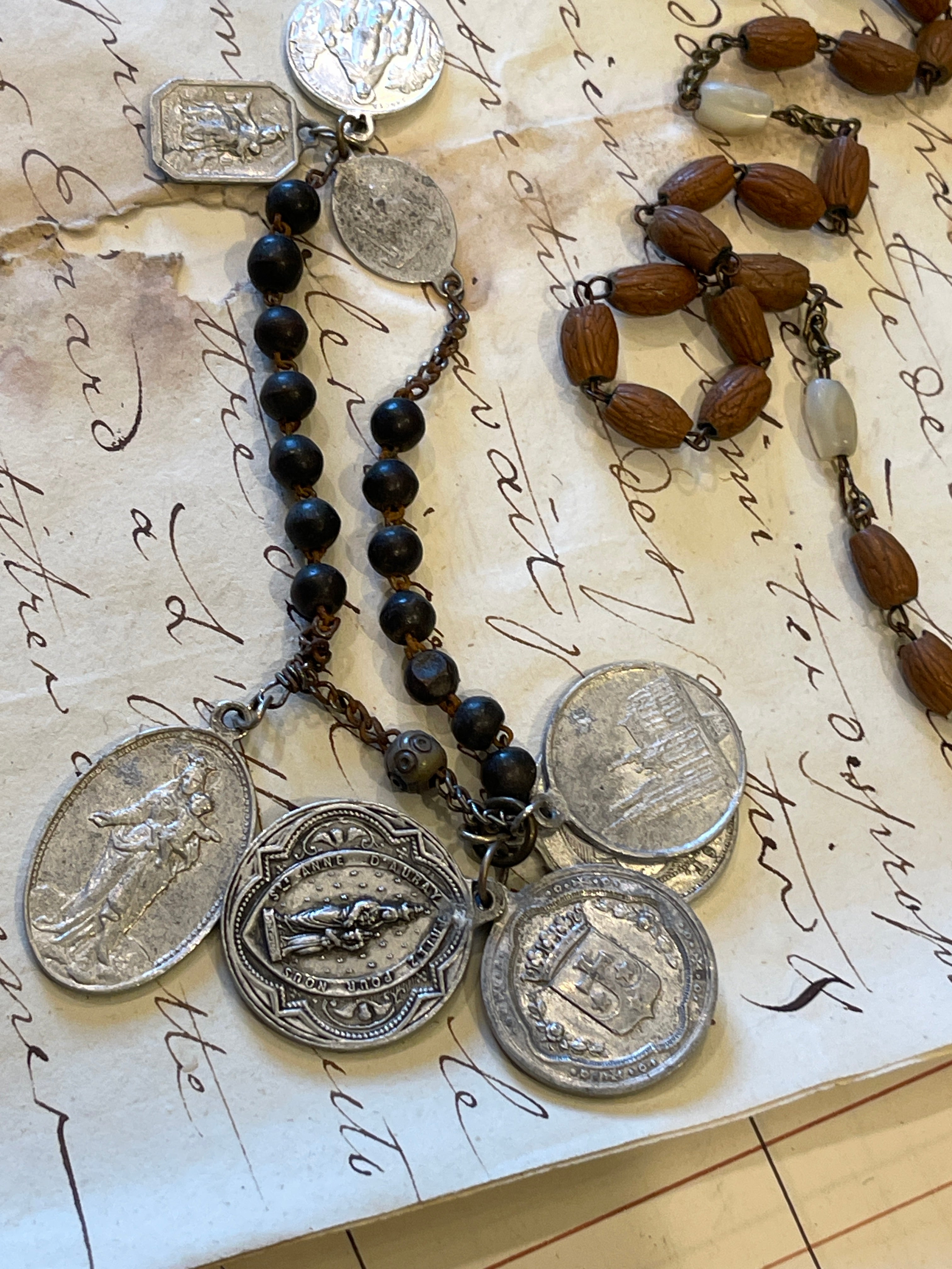 Rosary and Small Medals