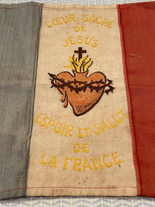 French Sacred Heart Flag - 1940's