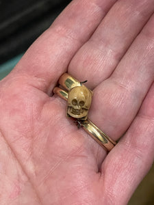 RESERVED - Ivory Skull charm