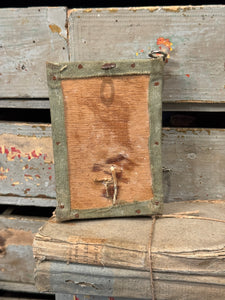 Antique French Silk Flowers in Reliquary Box