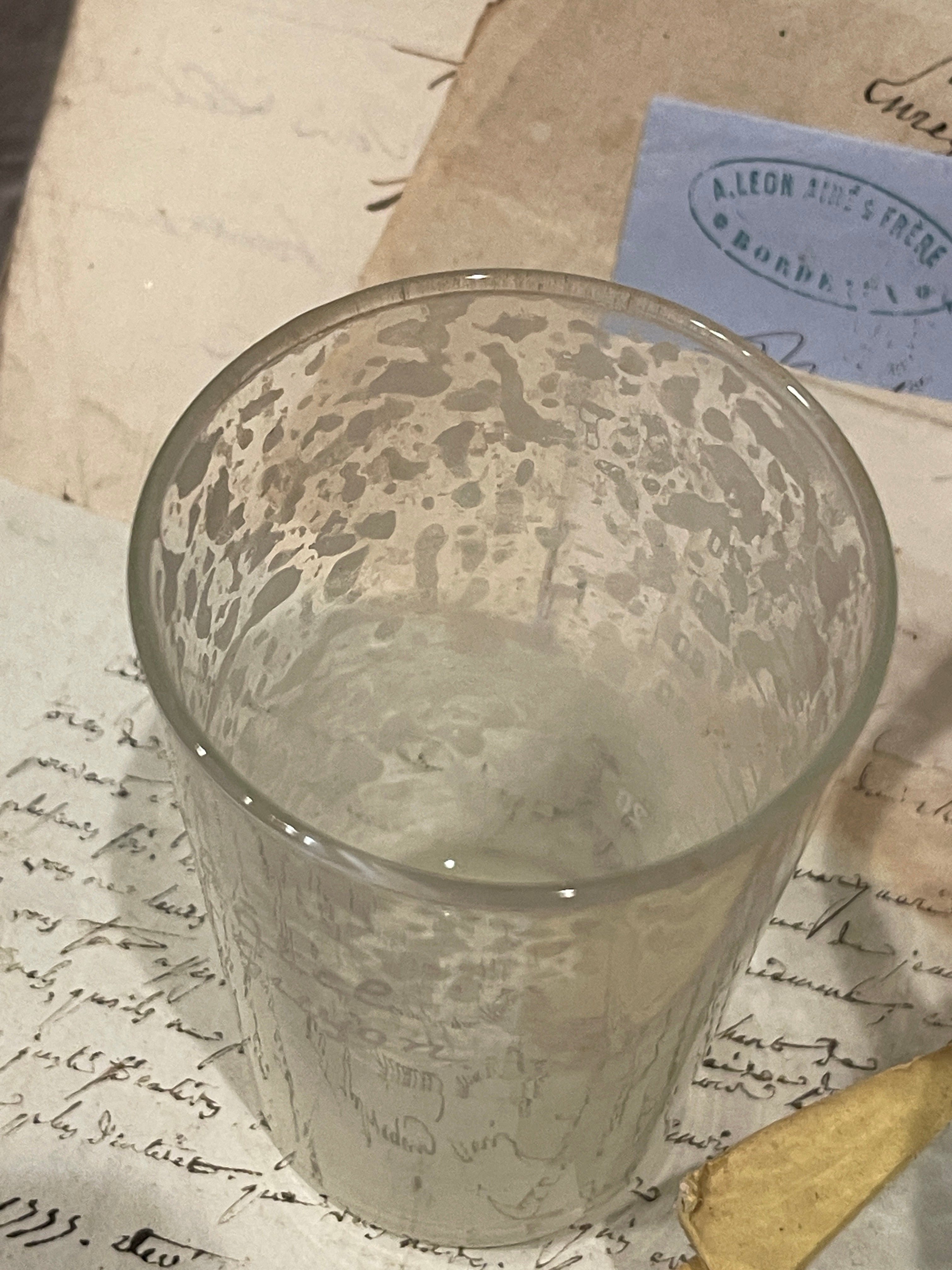 Vintage Spa Water Glass