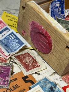 Assorted Stamps in a French Box